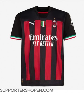 AC Milan Hemma Matchtröja 2022-23 Kortärmad